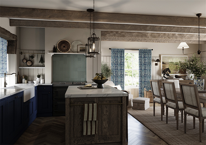 Melody Velvet, Blue Lagoon - Made to Measure Curtains - Image 7